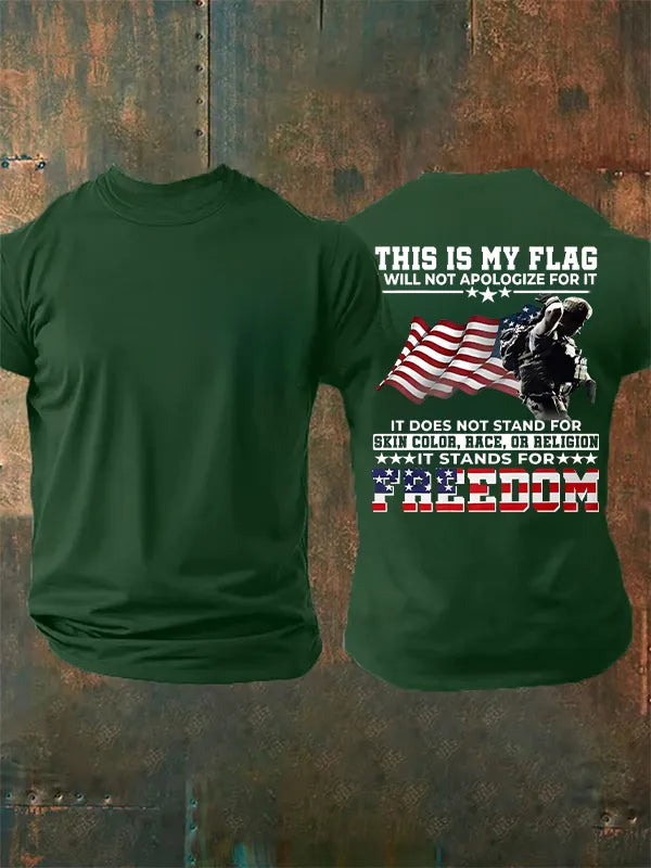 Men's THIS IS MY FLAG Print T-Shirt