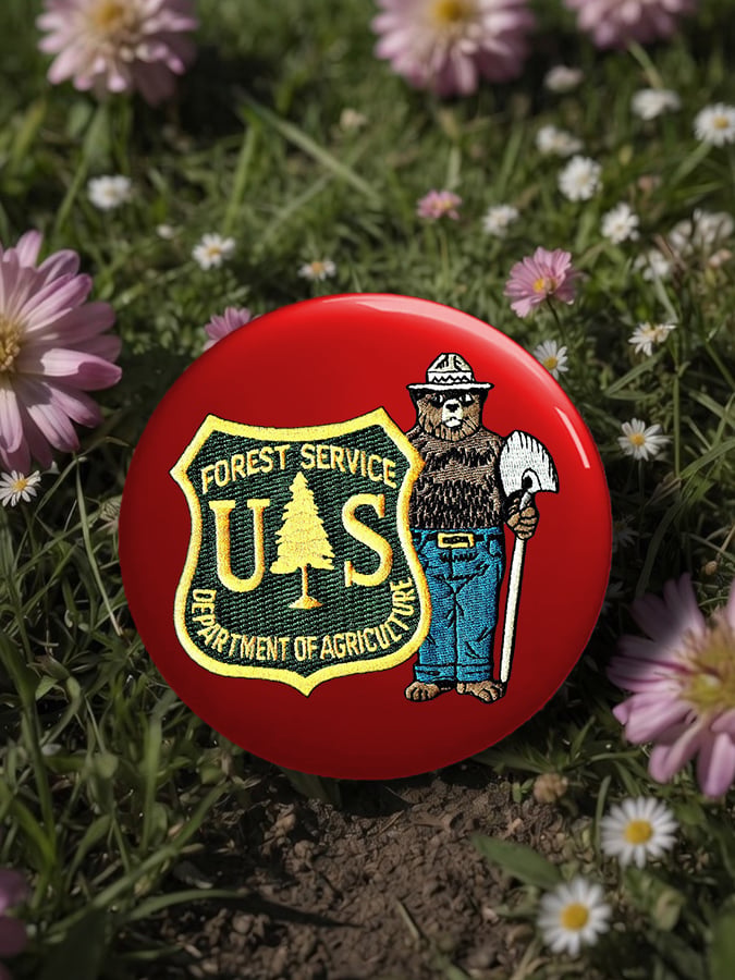 🔥Buy 3 Get 15% Off🔥Unisex Retro Save The Forest Service Pin-Back Button