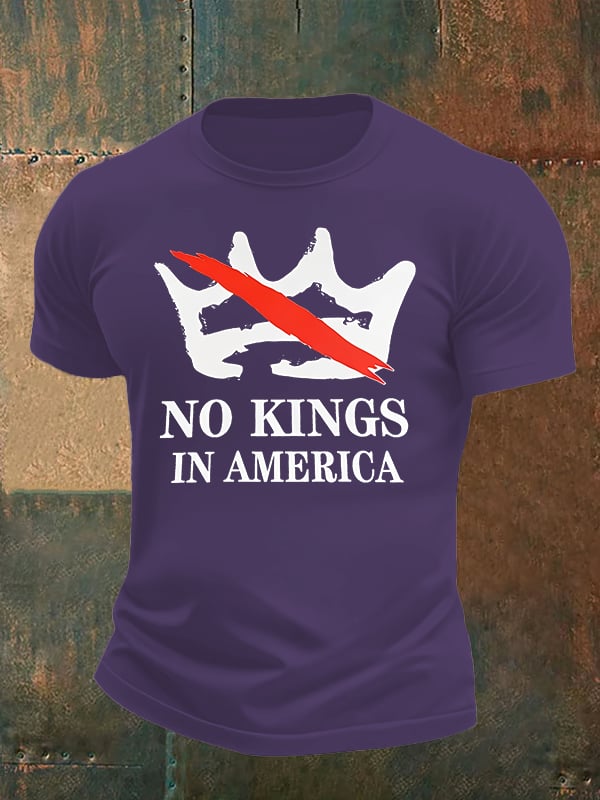 🔥Buy 3 Get 15% Off🔥Men's no kings in America print T-Shirt