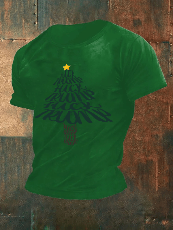 🔥Buy 3 Get 15% Off🔥Men's Funny Christmas Tree With fdt T-Shirt
