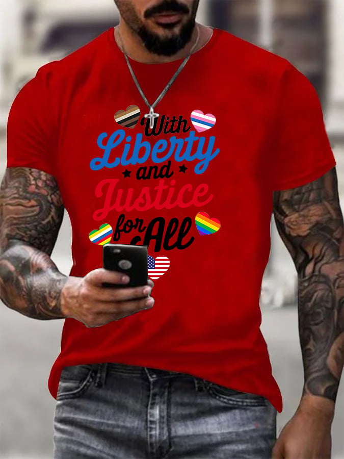 Men's With liberty and justice for all T-Shirt