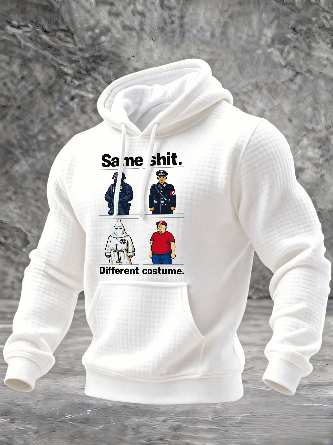 🔥Buy 3 Get 15% Off🔥Men's Same shit Different costume Print Hoodie