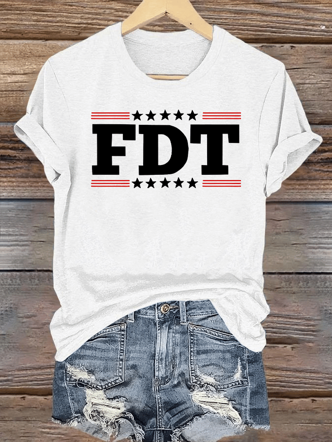 🔥Buy 3 Get 15% Off🔥Women's FDT Print T-Shirt