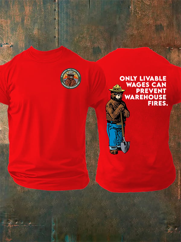 Men's Retro Resist Save The Forest Service Print T-Shirt