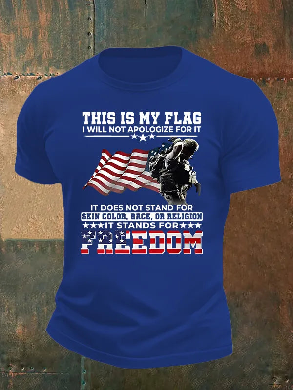 Men's THIS IS MY FLAG Print T-Shirt
