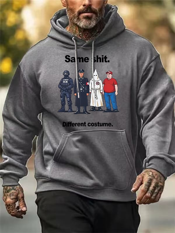 🔥Buy 3 Get 15% Off🔥Men's Same shit Different costume Print Hoodies