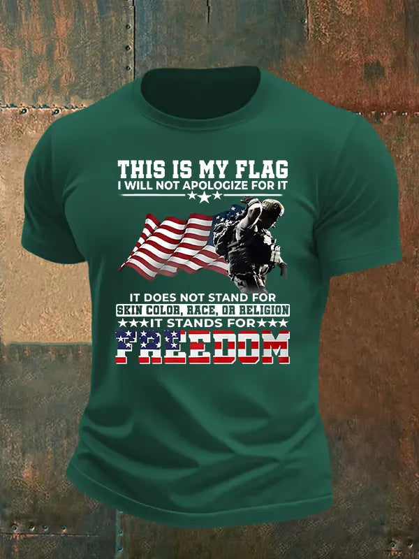 Men's THIS IS MY FLAG Print T-Shirt