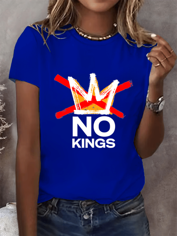 🔥Buy 3 Get 15% Off Women's America has No Kings Printed Casual T-Shirt