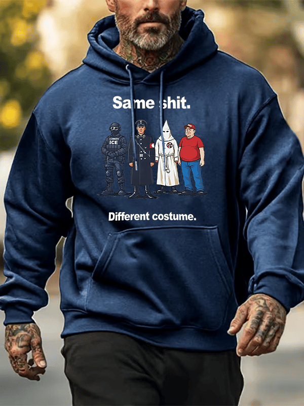 🔥Buy 3 Get 15% Off🔥Men's Same shit Different costume Print Hoodies