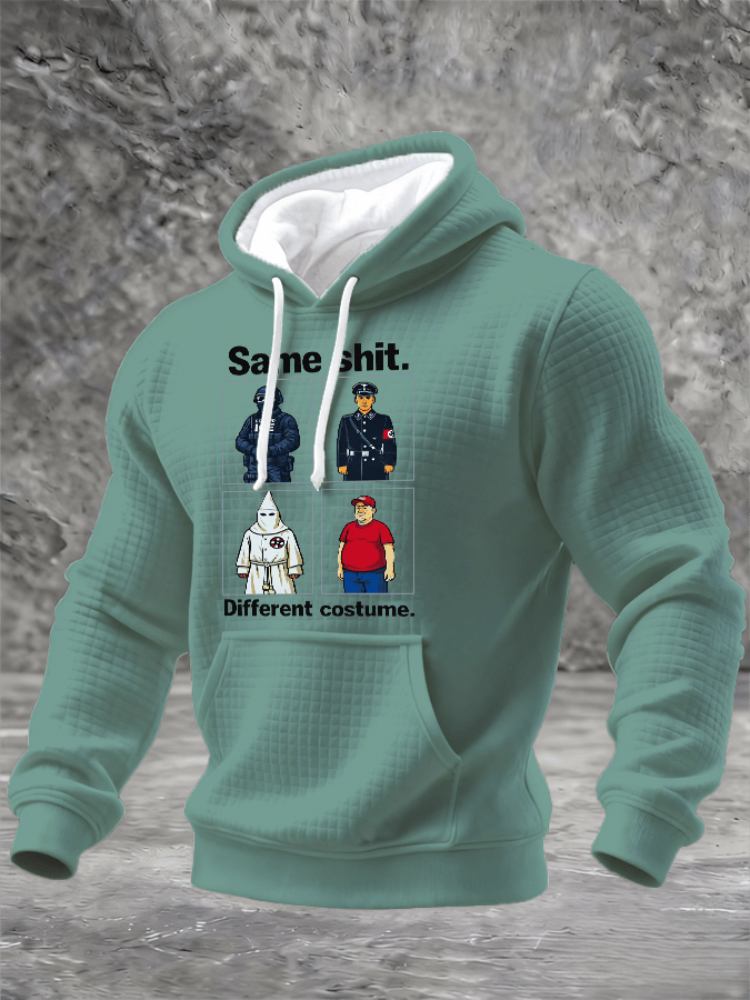 🔥Buy 3 Get 15% Off🔥Men's Same shit Different costume Print Hoodie