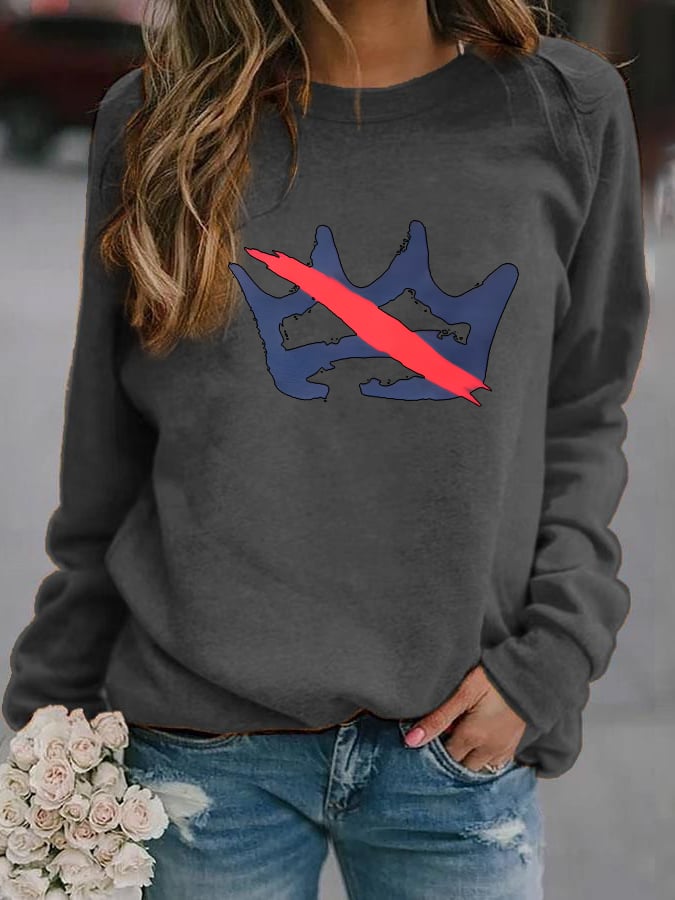 Women's America has no kings Printed Casual Sweatshirt