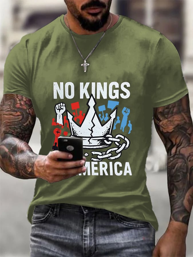 We Serve For The Country Not For The King Print T-Shirt