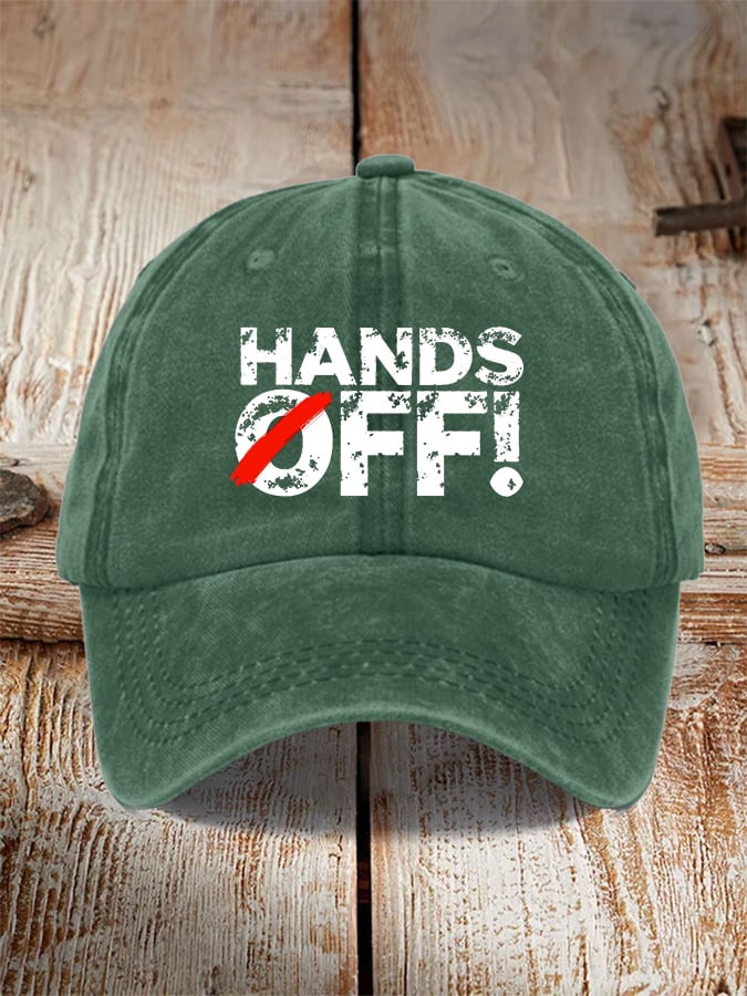 🔥Buy 3 Get 15% Off🔥Unisex Hands Off Protest Print Hat