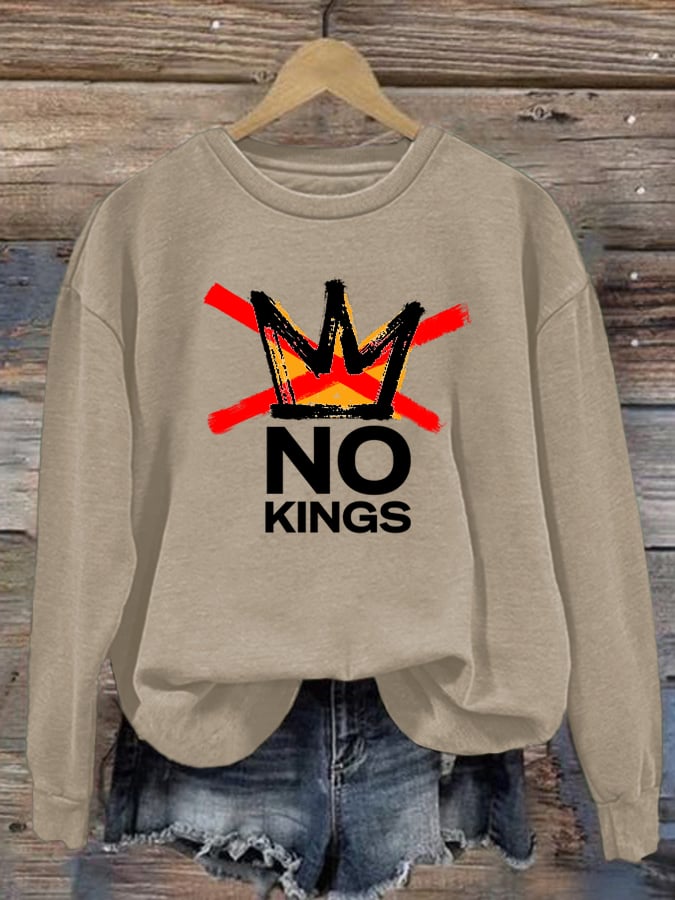 🔥Buy 3 Get 15% Off Women's America has No Kings Printed Casual Sweatshirt
