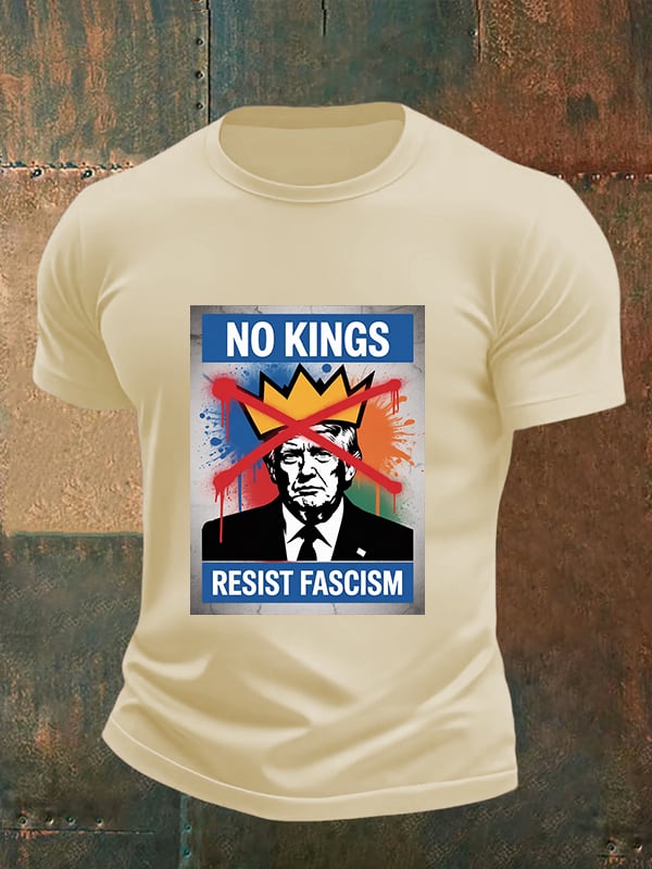 Men's NO KINGS RESIST FASCISM T-shirt