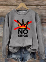 🔥Buy 3 Get 15% Off Women's  America has No Kings Printed Casual Sweatshirt