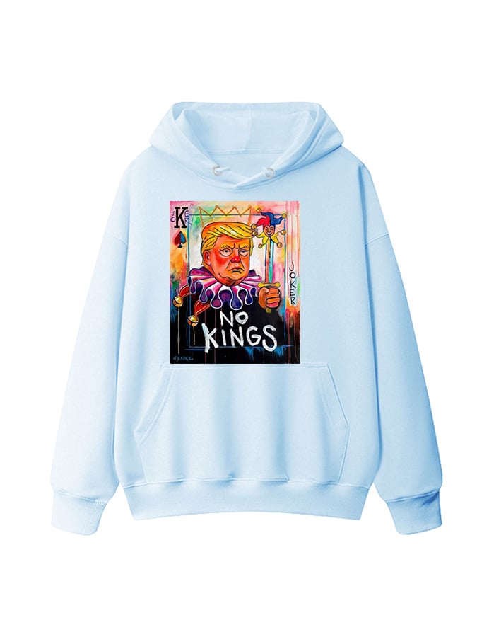 Unisex  No Kings In America Print Casual  Hoodie