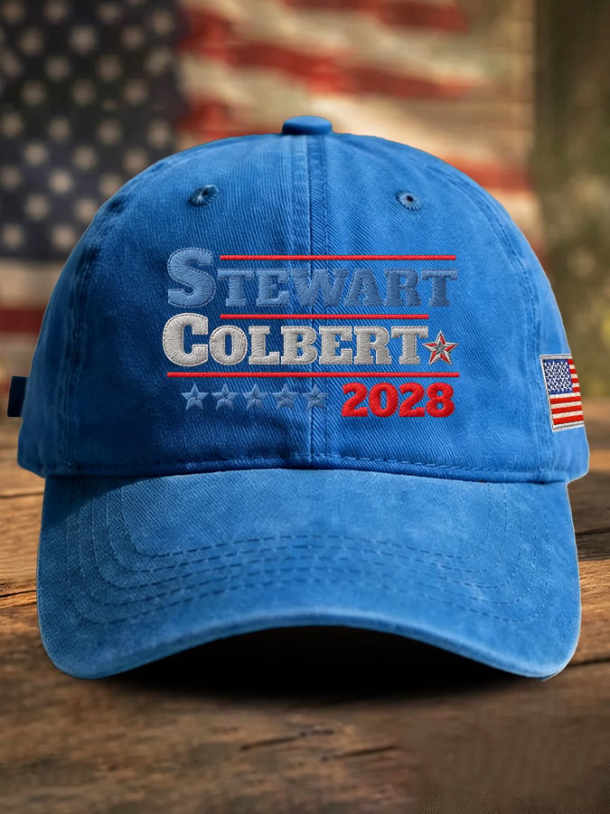 Retro Stewart Colbert 2028 Print Baseball Cap