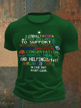 🔥Buy 3 Get 15% Off🔥Men's Support National Parks and Education, I literally Want T-Shirt