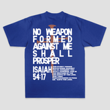 No Weapon Formed Against Me Shall Prosper Printed Men's T-shirt