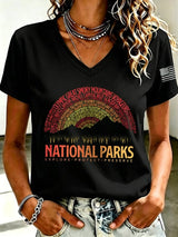 🔥Buy 3 Get 15% Off🔥Women's National Park Printed Short-Sleeve T-Shirt