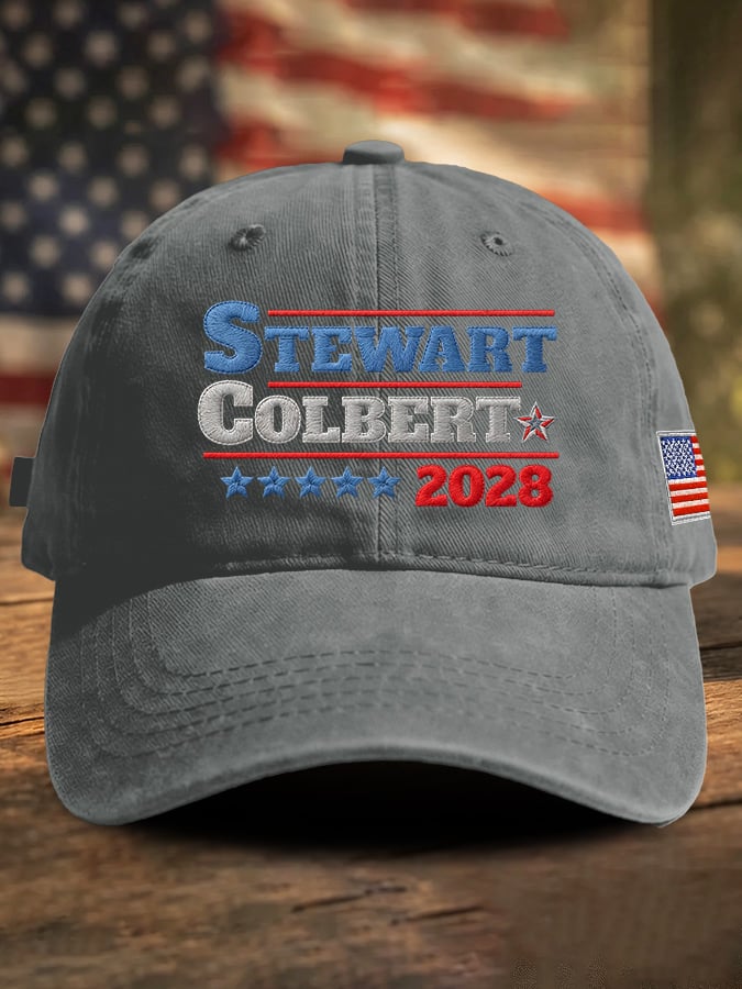 Retro Stewart Colbert 2028 Print Baseball Cap
