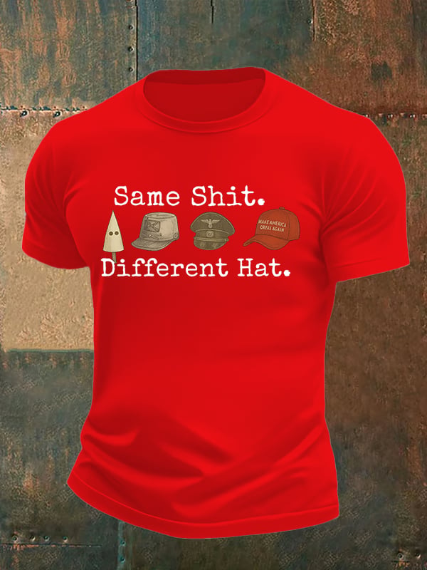 🔥Buy 3 Get 15% Off🔥Men's  Same shit Different costume Print T-Shirt