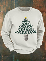 🔥Buy 3 Get 15% Off🔥Men's  Funny Christmas Tree With fdt  print  Casual Sweatshirt