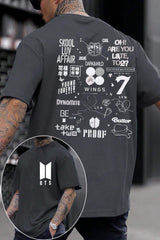 BTS double-sided printed T-shirt