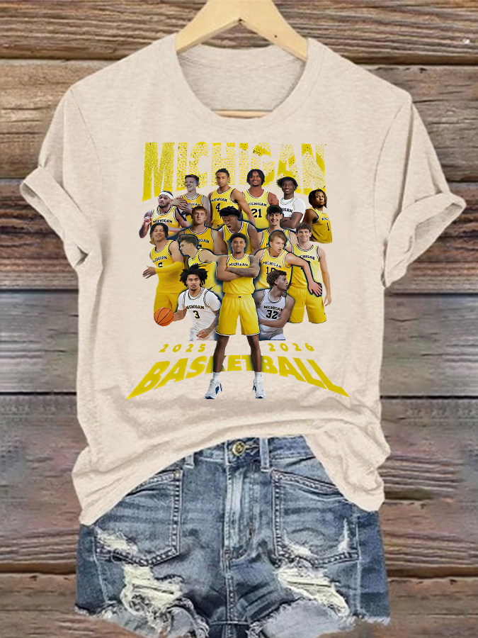 🔥Buy 3 Get 15% Off🔥Women's  Michigan Wolverines Basketball 2025 2026 Shirt