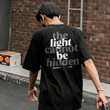 The Light Cannot Be Hidden Matthew 5:14 Printed Men's T-shirt