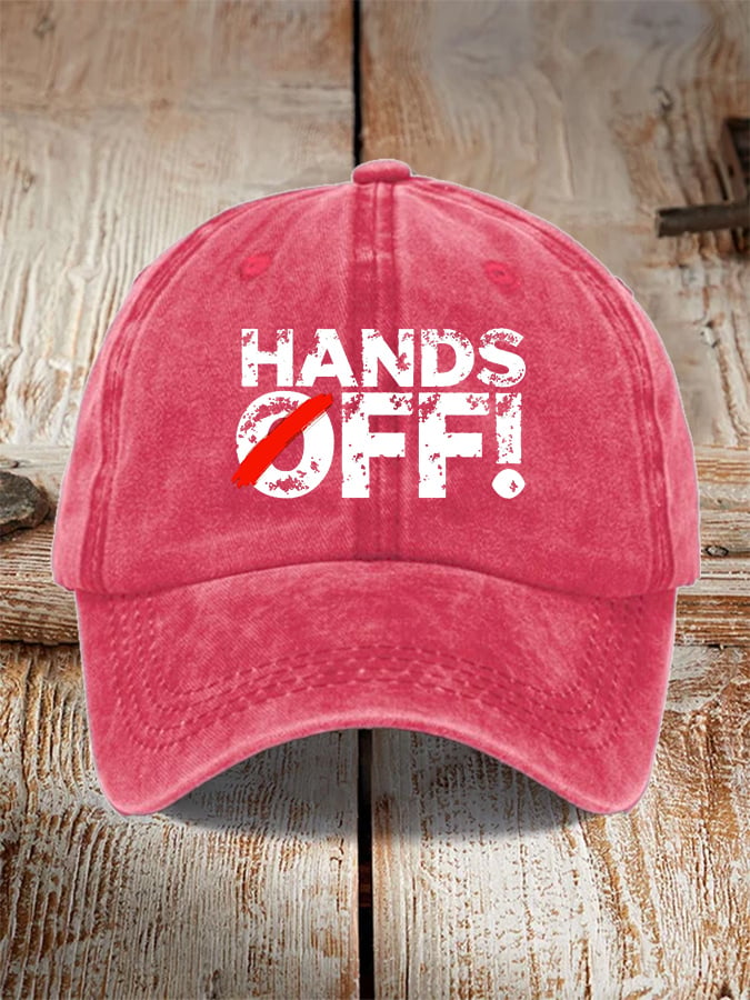 🔥Buy 3 Get 15% Off🔥Unisex Hands Off Protest  Print Hat