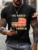 🔥Buy 3 Get 15% Off🔥Men's  No King in America Print Casual  T-Shirt