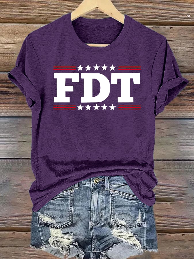 🔥Buy 3 Get 15% Off🔥Women's  FDT Print  T-Shirt