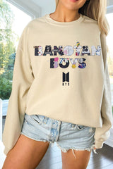 bts crew neck sweatshirt