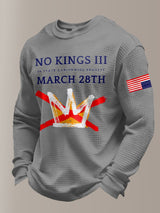 🔥Buy 3 Get 15% Off Men's Retro No Kings III 50 State Nationwide Protest March 28th Print Sweatshirt