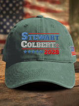 Retro Stewart Colbert 2028 Print Baseball Cap