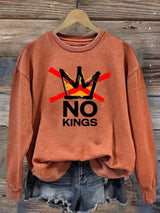 🔥Buy 3 Get 15% Off Women's  America has No Kings Printed Casual Sweatshirt