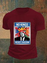 Men's   NO KINGS RESIST FASCISM T-shirt