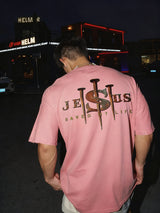 Jesus Saved My Life Printed Men's T-shirt