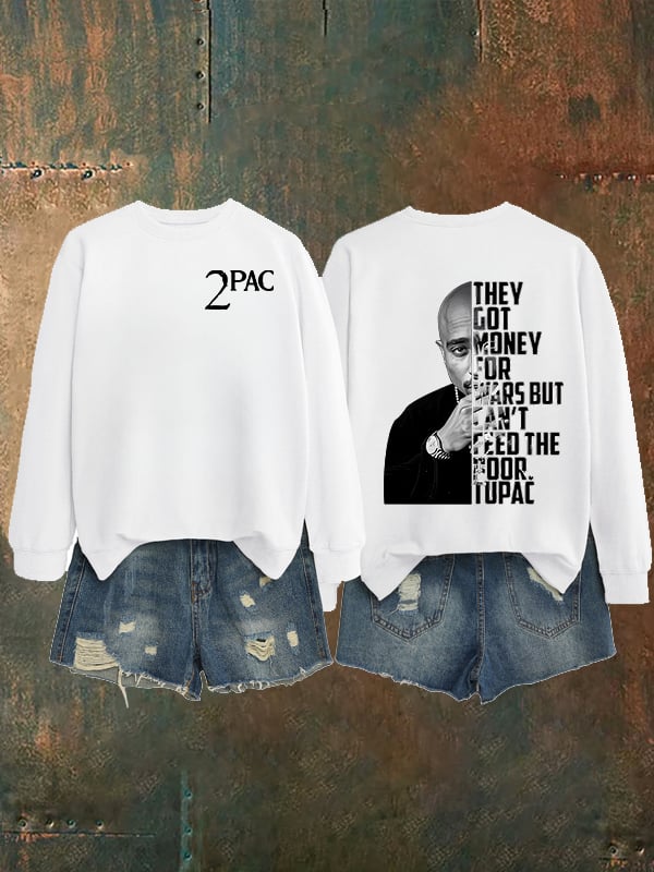 🔥Buy 3 Get 15% Off🔥Women's  2Pac Rapper Print Sweatshirt