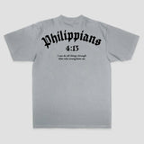 Philippians 4:13 I Can Do All Things Through Him Who Strengthens Me Printed Men's T-shirt