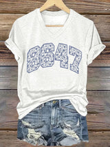 🔥Buy 3 Get 15% Off🔥Women's 86/47 Flowers Print T-shirt