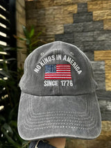 🔥Buy 3 Get 15% Off🔥No Kings In America Print Baseball Cap