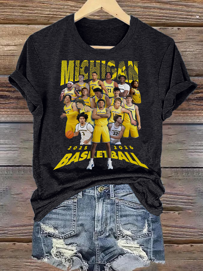 🔥Buy 3 Get 15% Off🔥Women's  Michigan Wolverines Basketball 2025 2026 Shirt