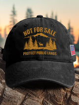 🔥Buy 3 Get 15% Off🔥Retro Resist  Not For Sale Protect Public Lands Print Baseball Cap