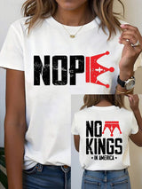 🔥Buy 3 Get 15% Off Women's  No Kings In America T-Shirt