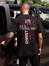 I Can Do All Things Through Christ Who Strengthens Me Philippians 4:13 Printed Men's T-shirt