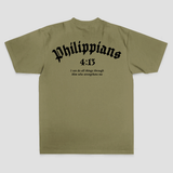 Philippians 4:13 I Can Do All Things Through Him Who Strengthens Me Printed Men's T-shirt