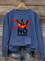 🔥Buy 3 Get 15% Off Women's  America has No Kings Printed Casual Sweatshirt